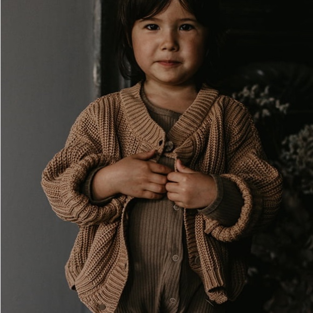 The Simple Folk | The Chunky Cardigan – Caramel